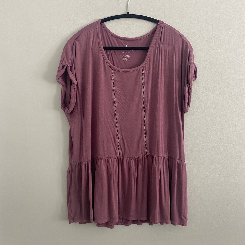 American Eagle Peplum Tee